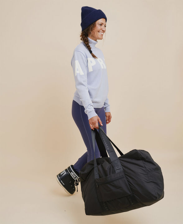 Alpine Turtleneck Knit Sweater - Nero