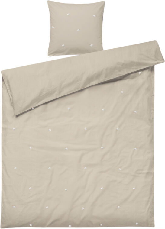 Daisy Senget&oslash;j 140x220 cm sand/hvid DK