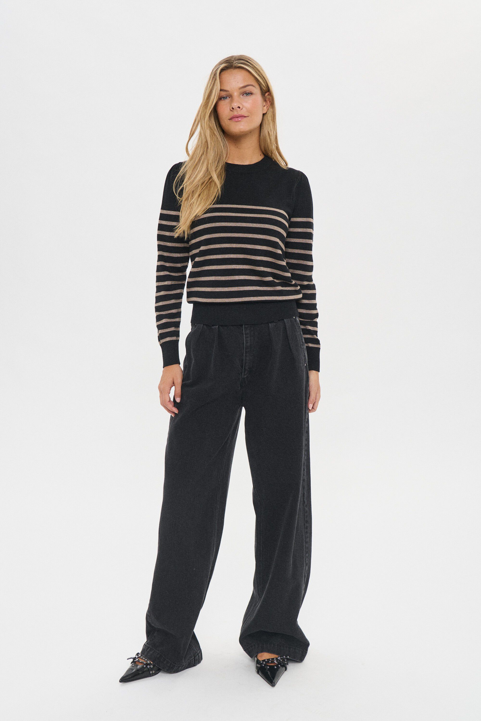 MilaSZ Shimmer Stripe Pullover