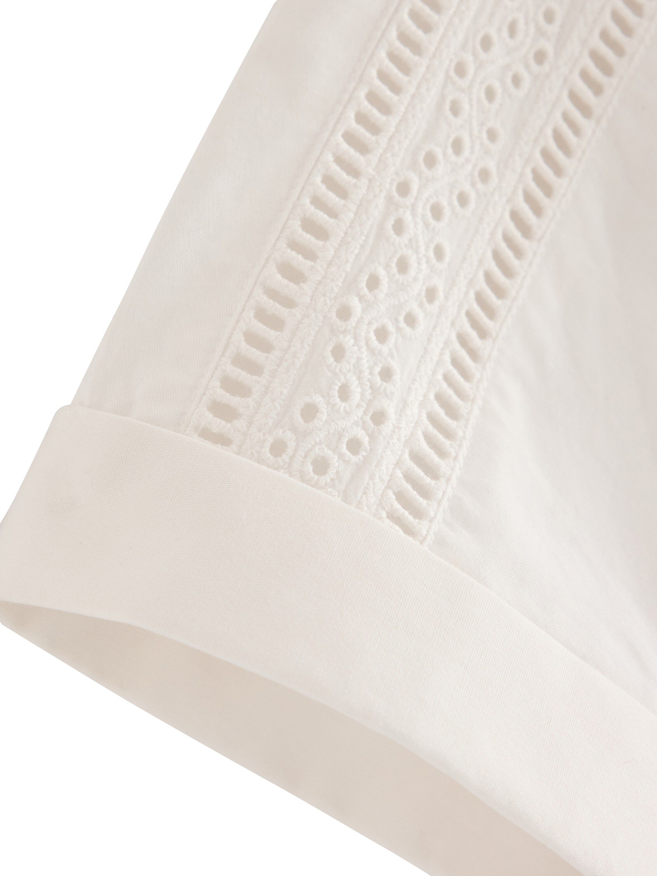 Short-sleeved pyjama shirt in cotto
