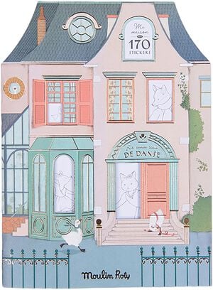 Moulin Roty - Malebog med 170 klistermærker - Den lille dans
