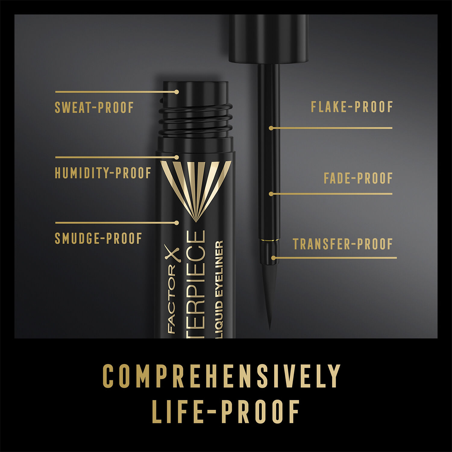 MAX FACTOR Masterpiece Liquid Eyeliner, Black, 2 g