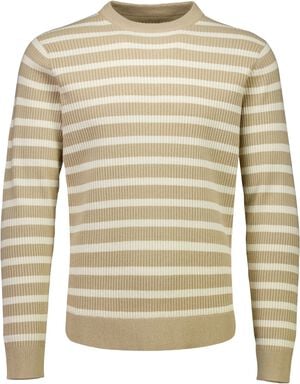 Recycled crew neck knit L/S