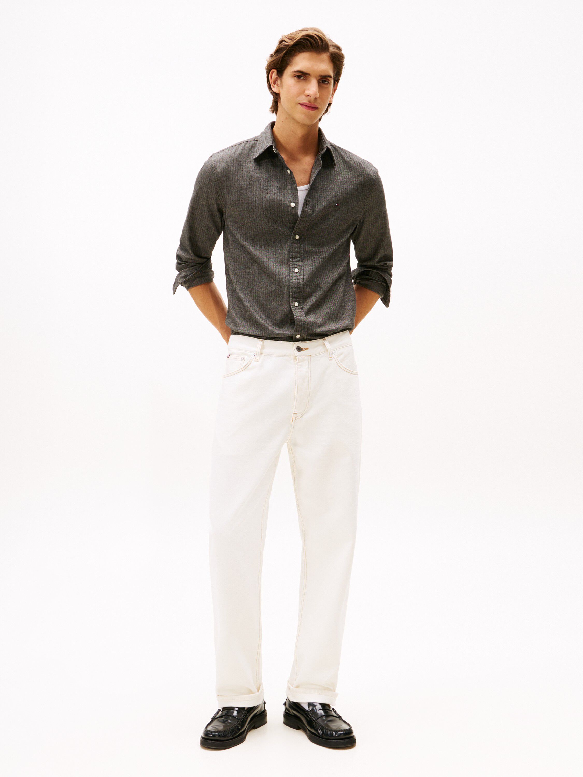 FLANNEL HERRINGBONE SHIRT