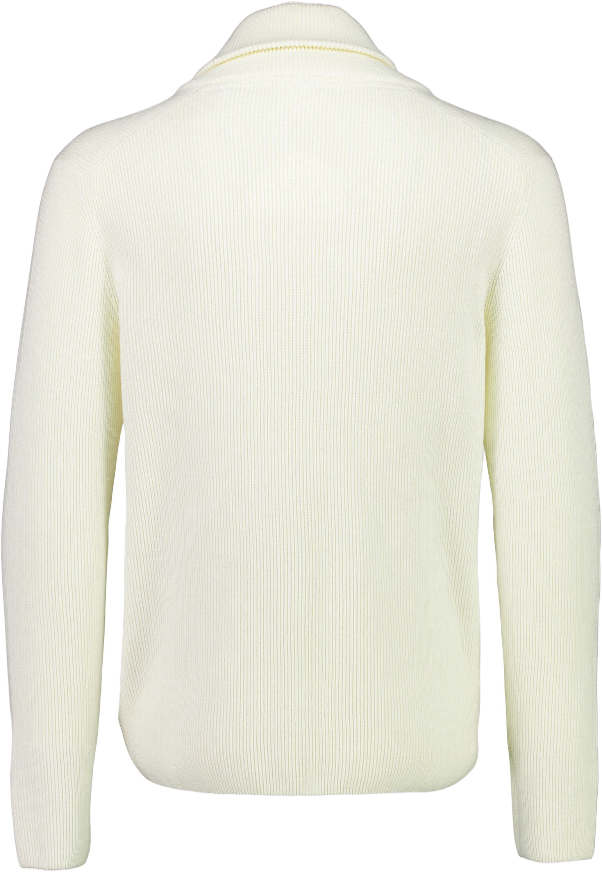 Shawl collar rib knit