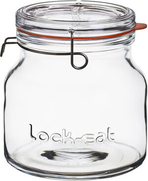 Lock-eat sylteglas med patentlåg 1,5 liter