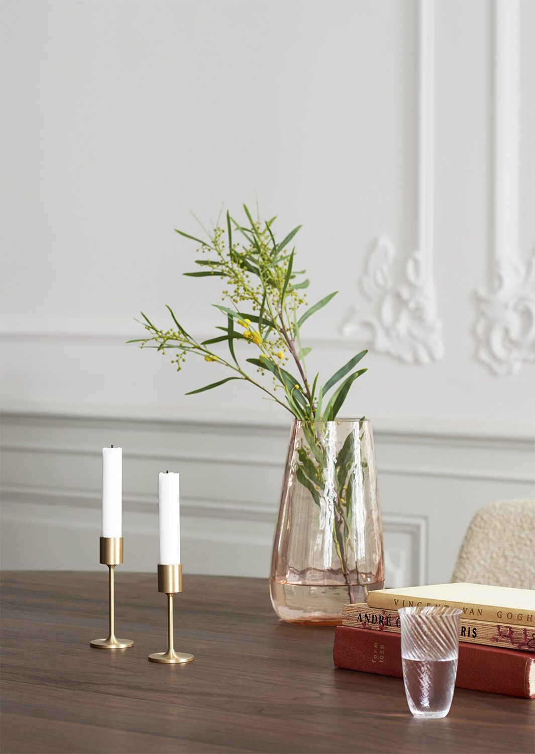 Collect Candleholder SC59, Brass. H18cm.