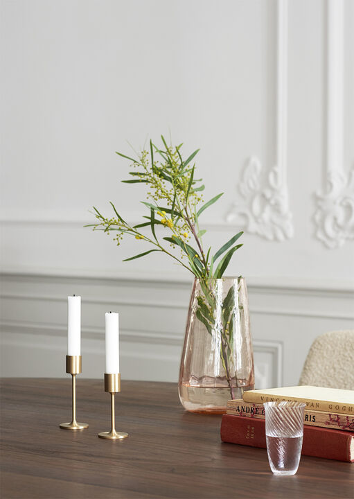 Collect Candleholder SC58, Brass. H13cm.