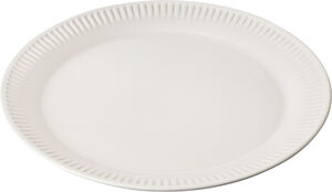 Knabstrup, tallerken, hvid, Ø19 cm
