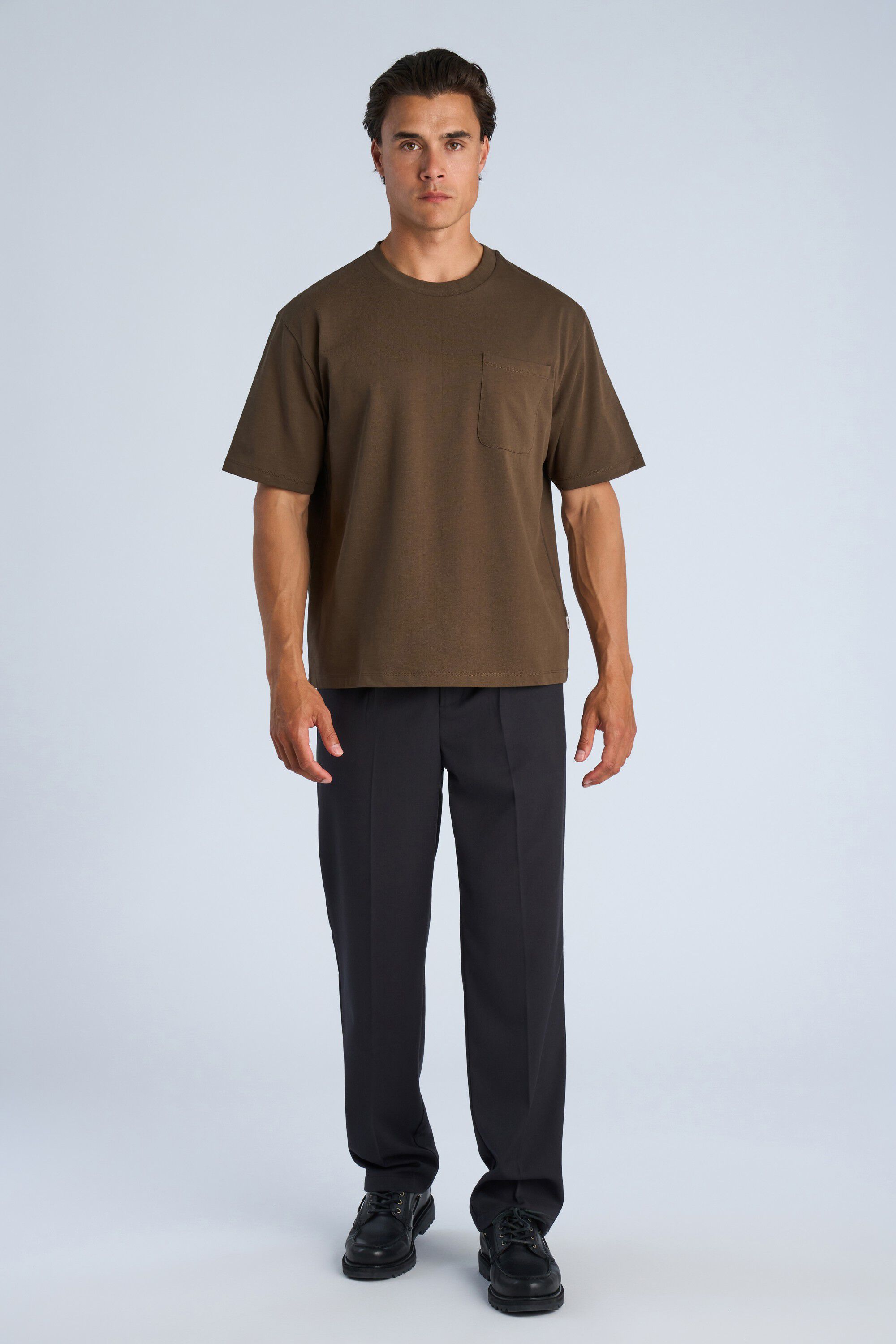 O-neck oversized cropped S/S
