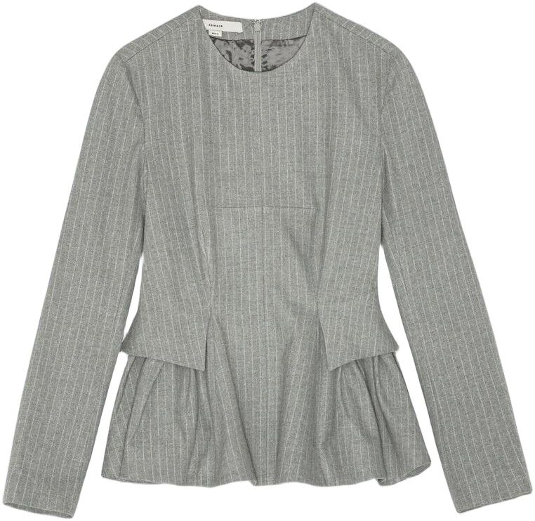 PEPLUM TOP WITH LONG SLEEVES