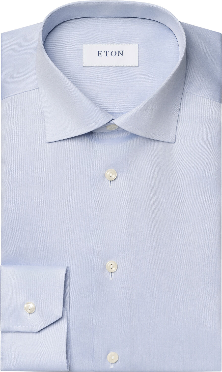 Contemporary Fit Light Blue Signature Twill Shirt