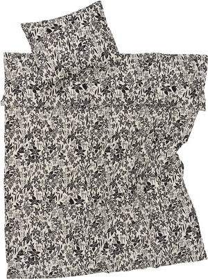 Mumi sengesæt 140x200 Lilje sort/hvid