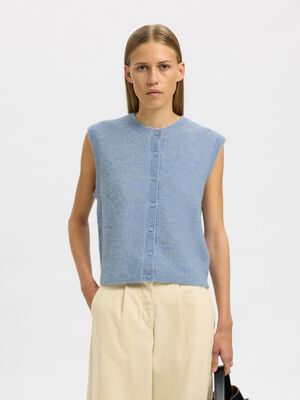 SLFLULU SL BUTTON O-NECK VEST NOOS