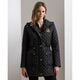 Crest-Patch Diamond-Quilted Anorak