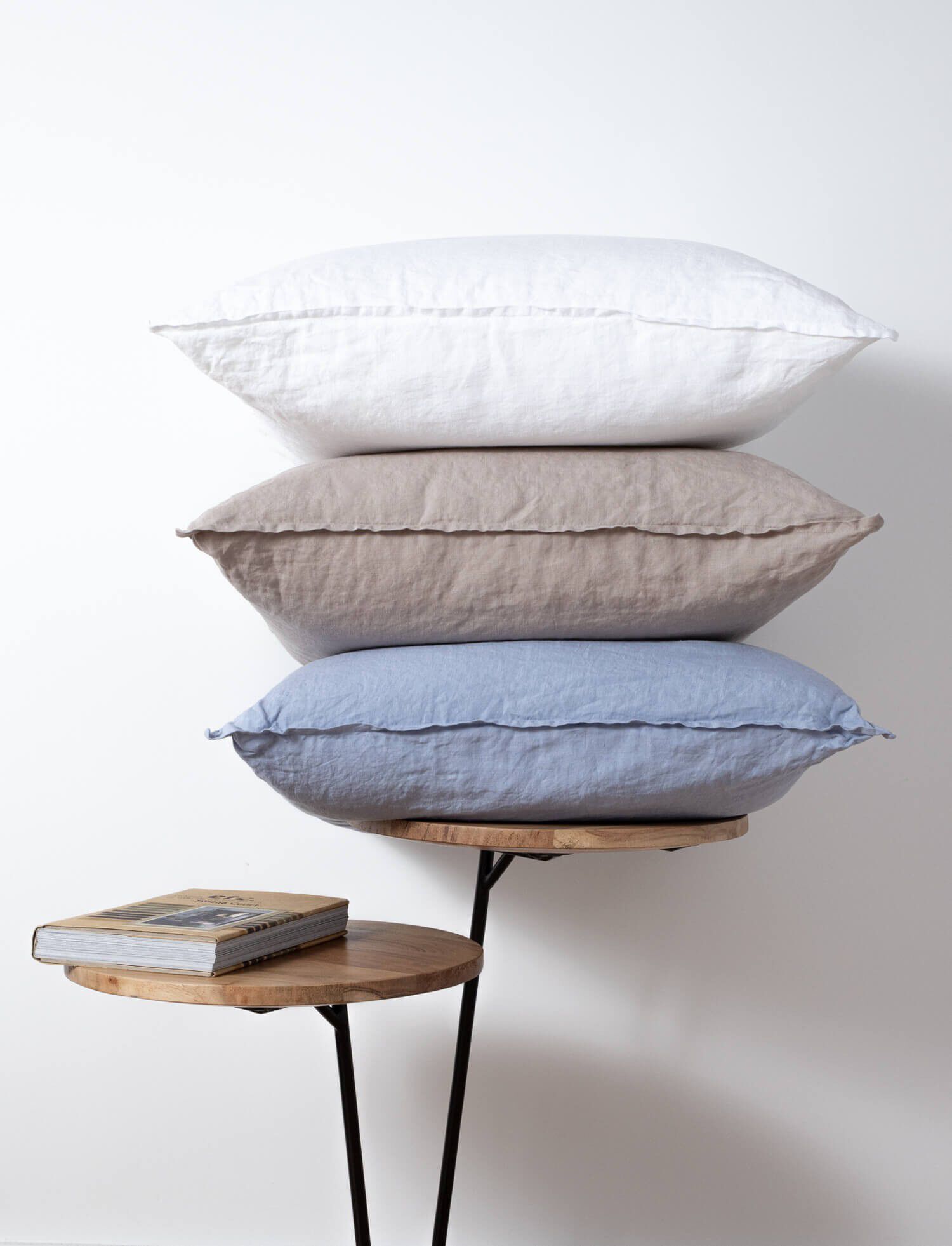 100% linen col. blue blizzard