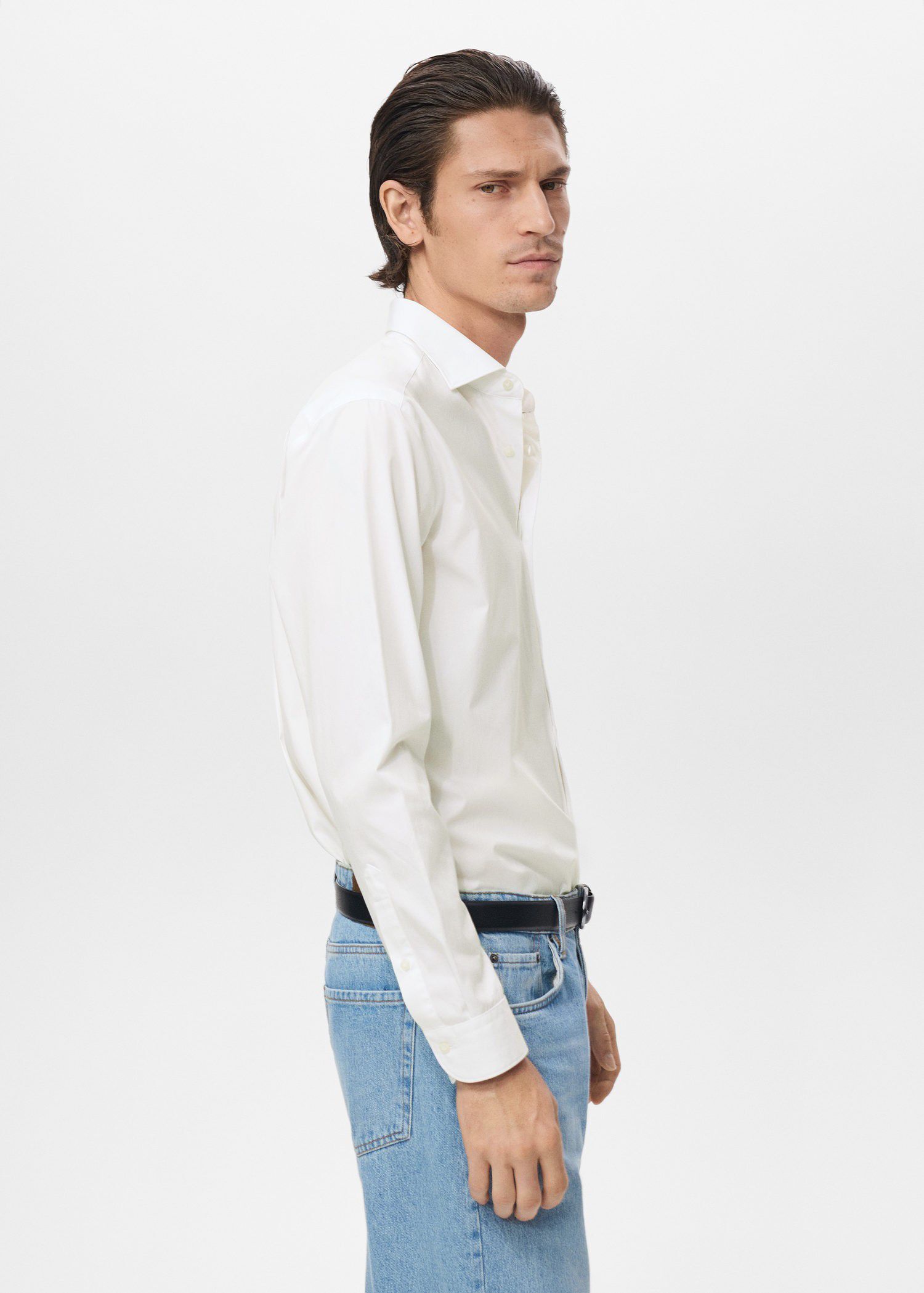 Regular-fit 100% cotton shirt