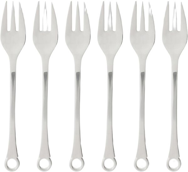 Kagegaffel Pantry 16 cm 6 stk. Mat/Blank stål