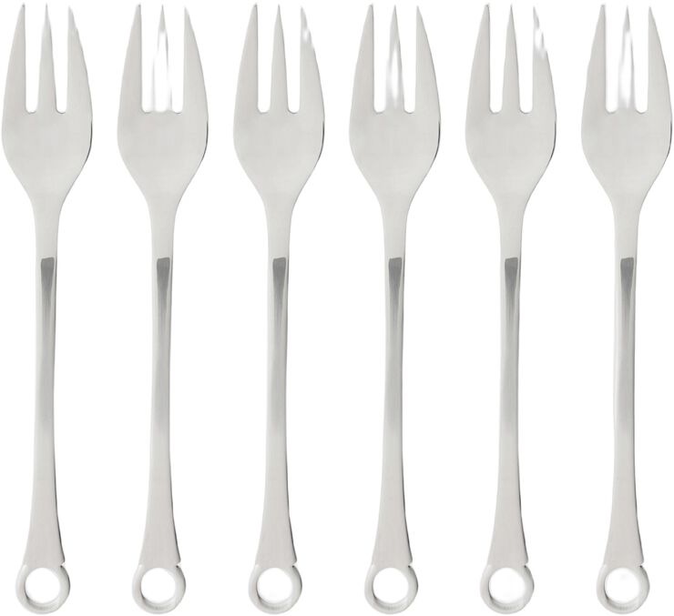 Kagegaffel Pantry 16 cm 6 stk. Mat/Blank stål