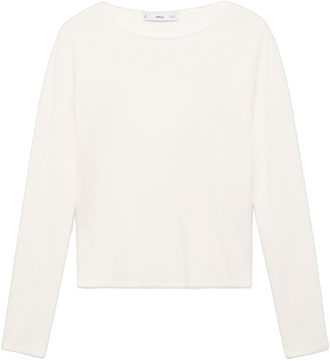 Long-sleeved fine-knit sweater