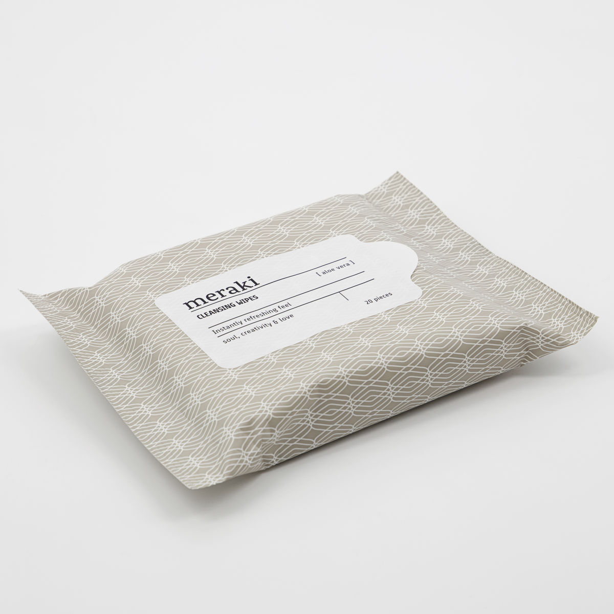 Cleansing wipes, Aloe vera, Brun/Hvid