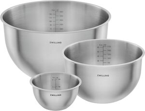 Fresh & Save BOWLS Sk&aring;l s&aelig;t S/M/L / 3-dele, Rustfrit st&aring;l, S