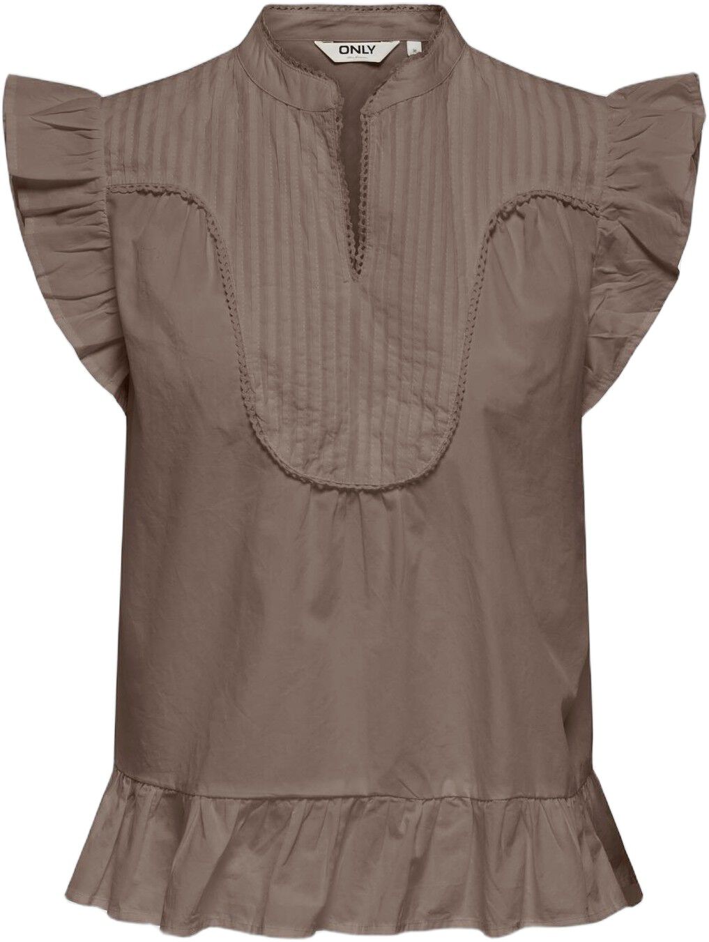 ONLADDA S/L V-NECK TOP EX WVN