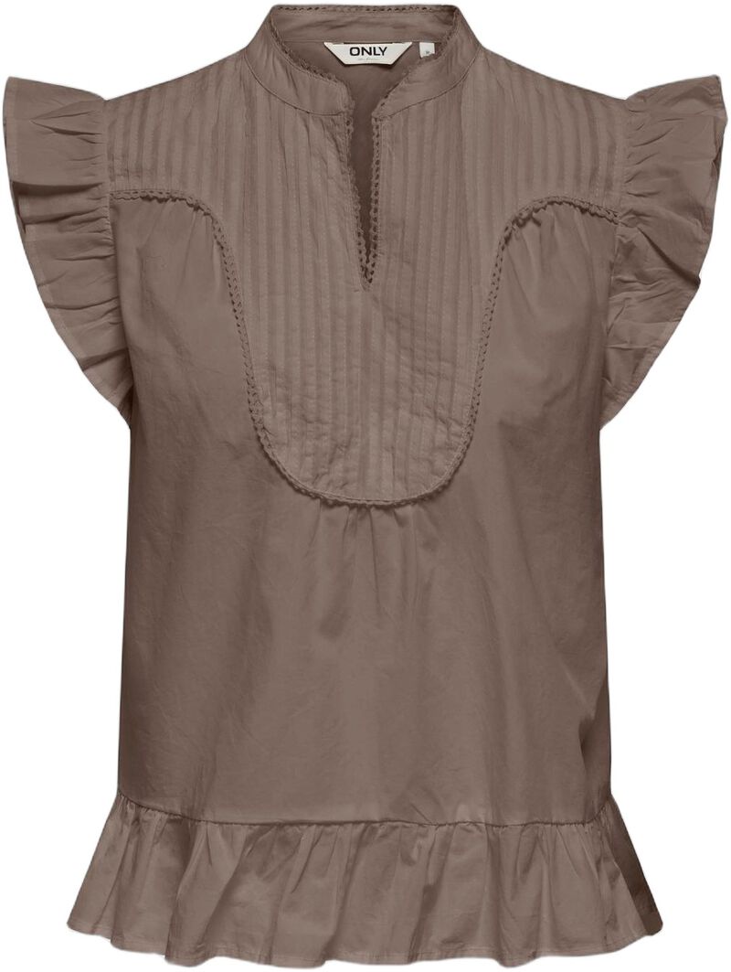 Onladda S/L V-Neck Top Ex Wvn