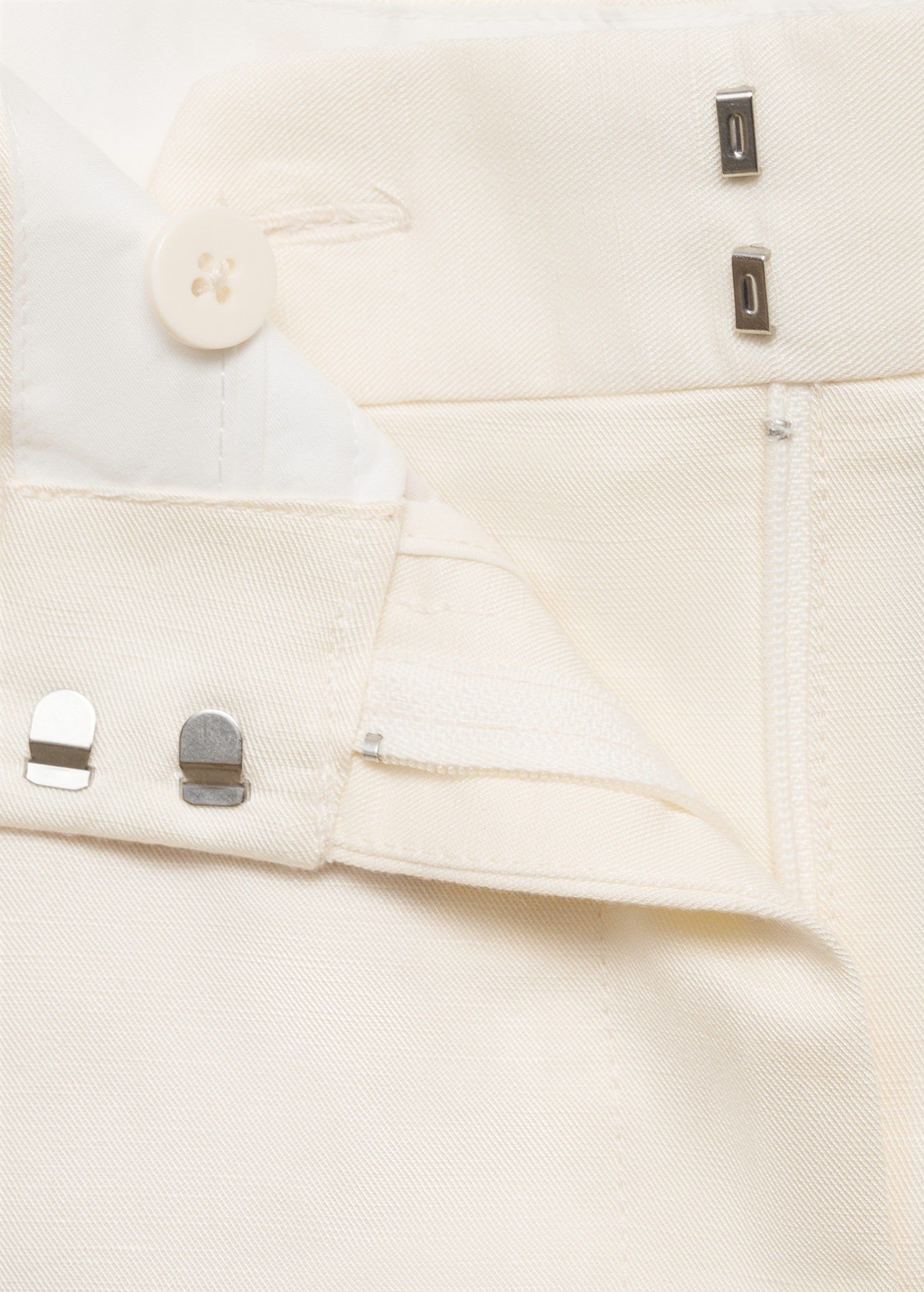 Linen-blend suit bermuda shorts