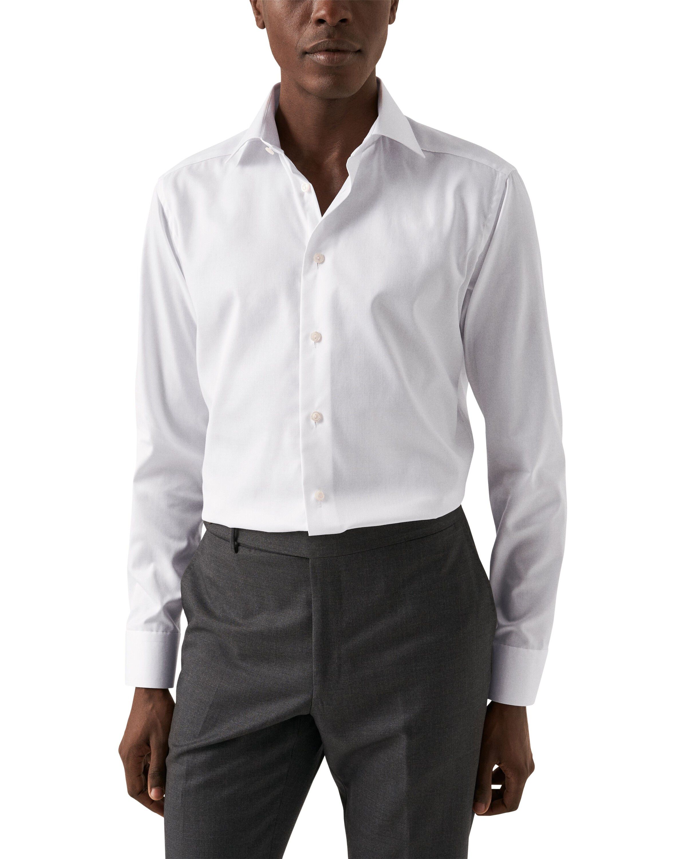 Super Slim Fit Light Blue Signature Twill Shirt