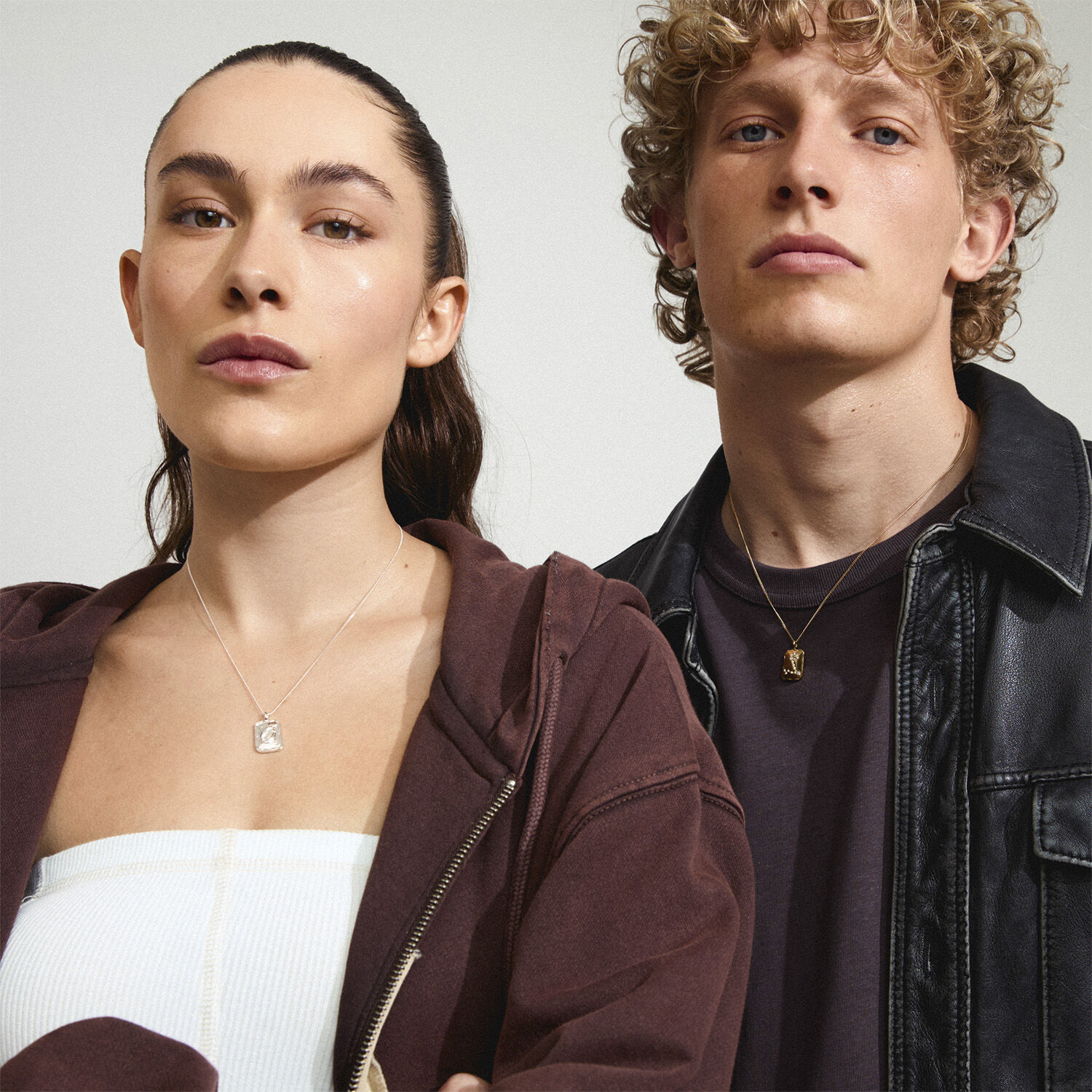 PISCES recycled Zodiac Sign necklace, silver-plated