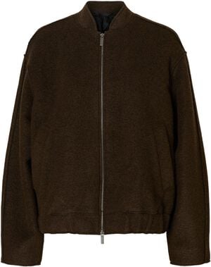 SLFREIGN WOOL BLEND BOMBER JACKET #