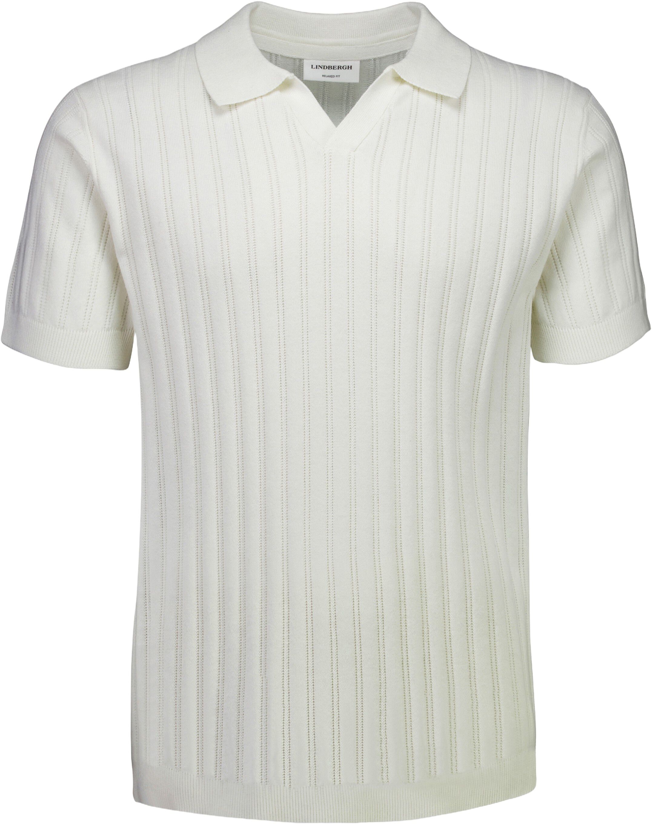 Knitted S/S v-neck polo