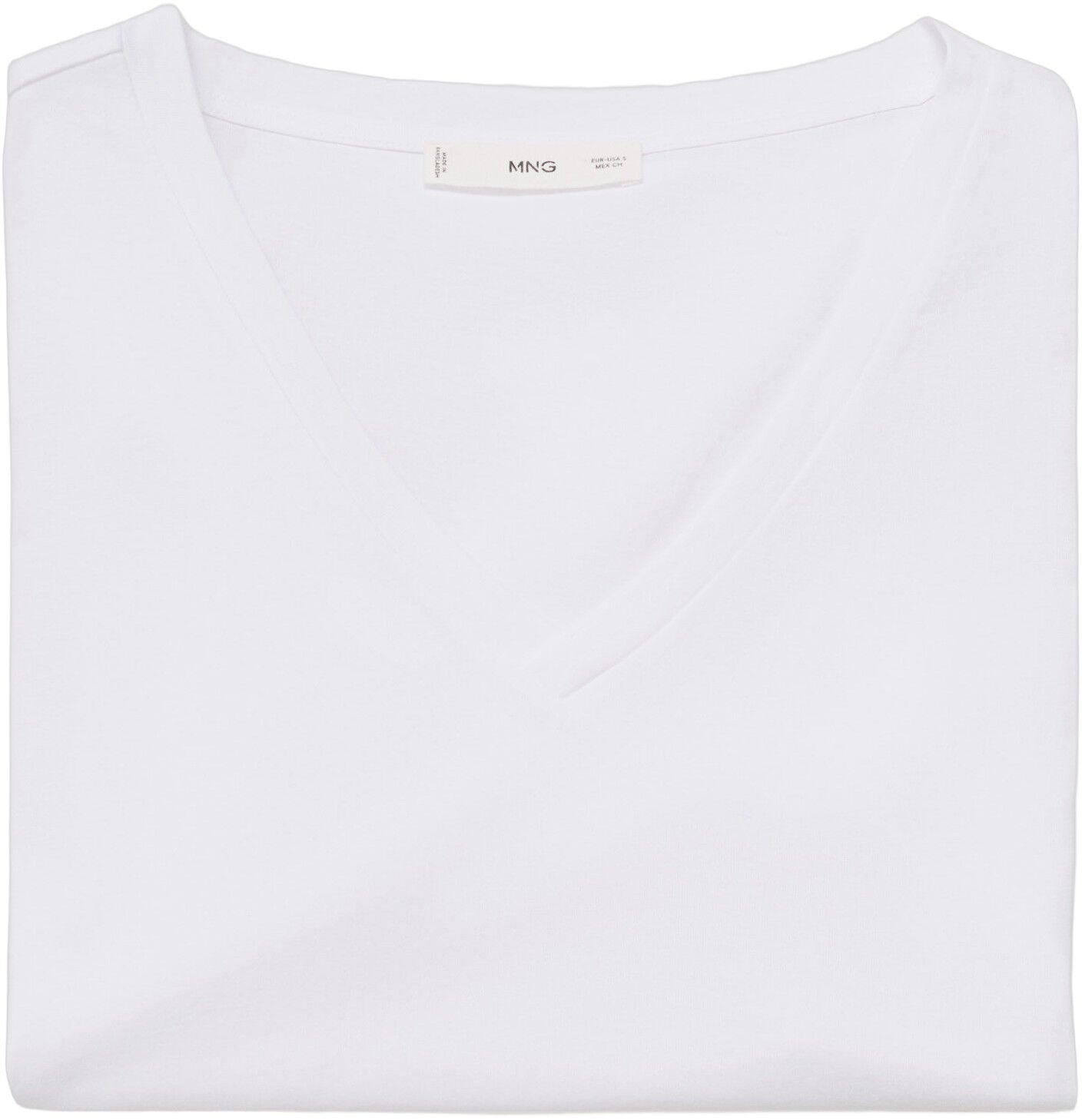 V-neck cotton T-shirt
