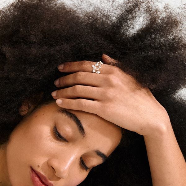 HADLEY rings, 2-in-1 set, silver-plated