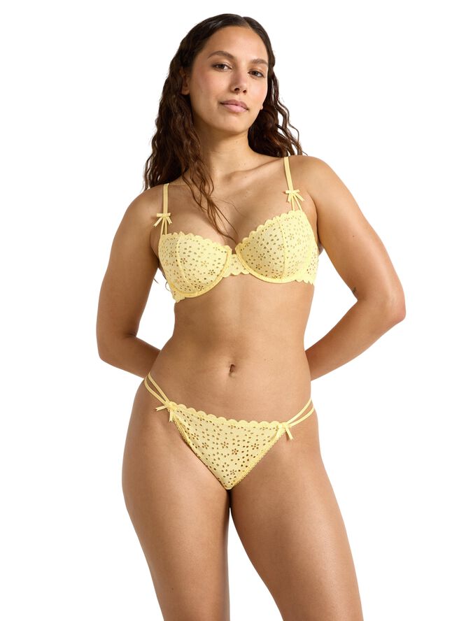 G-streng med broderie anglaise