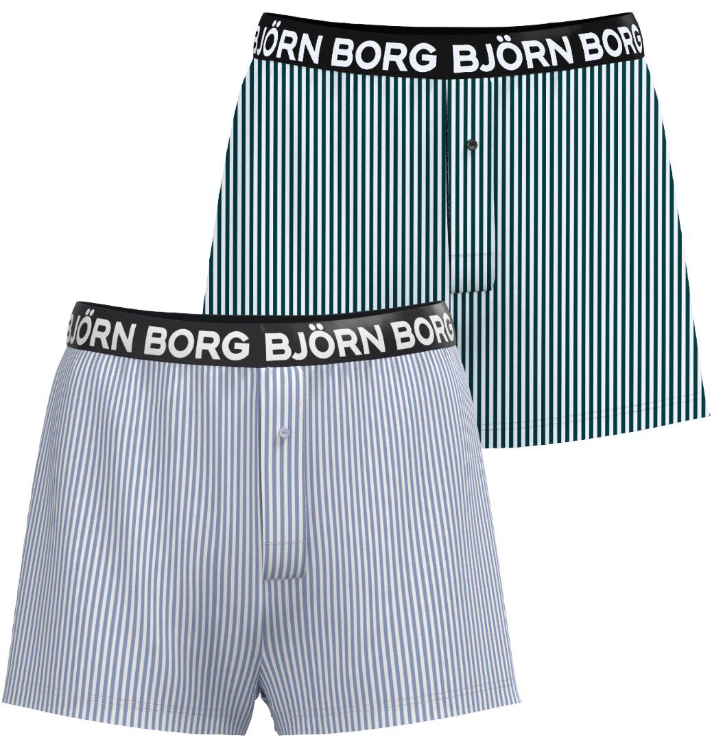 COTTON STRETCH LOGO WOVEN BOXER SHO