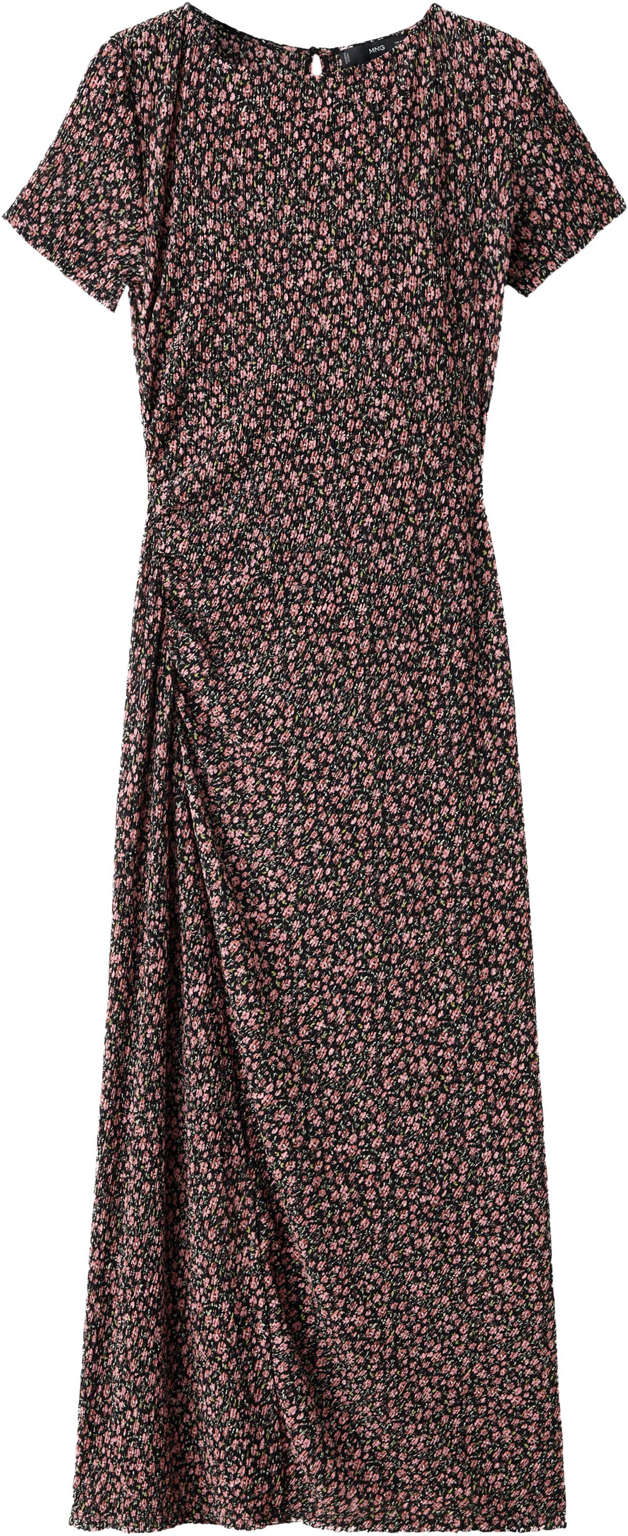 Printed dress with draped detail