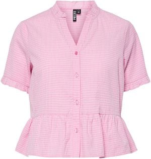 PCALMA SS V-NECK TOP WVN D2D