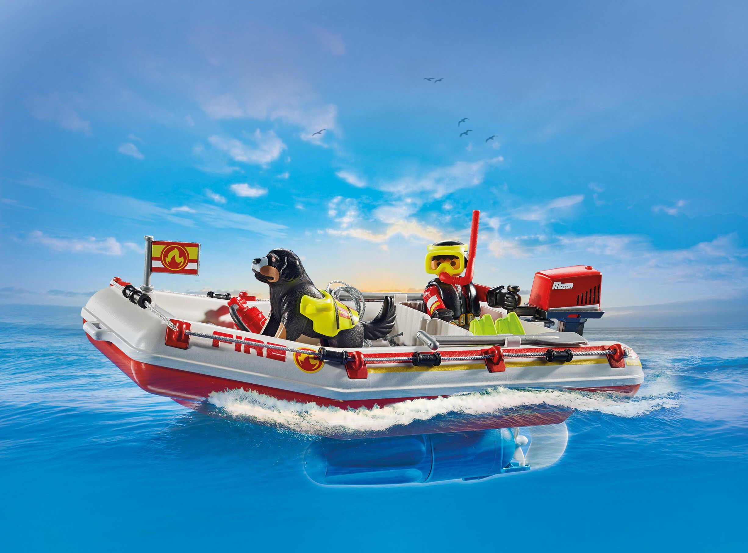 Fireboat with Aqua Scoote