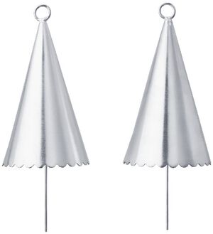 Cone Bell - Set of 2 - Silver