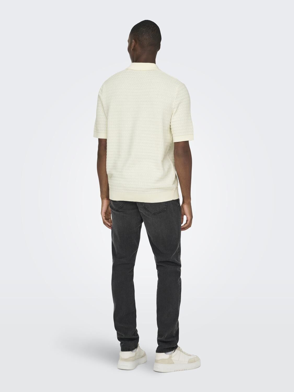 ONSMENU REG SS STRUCTURE POLO KNIT