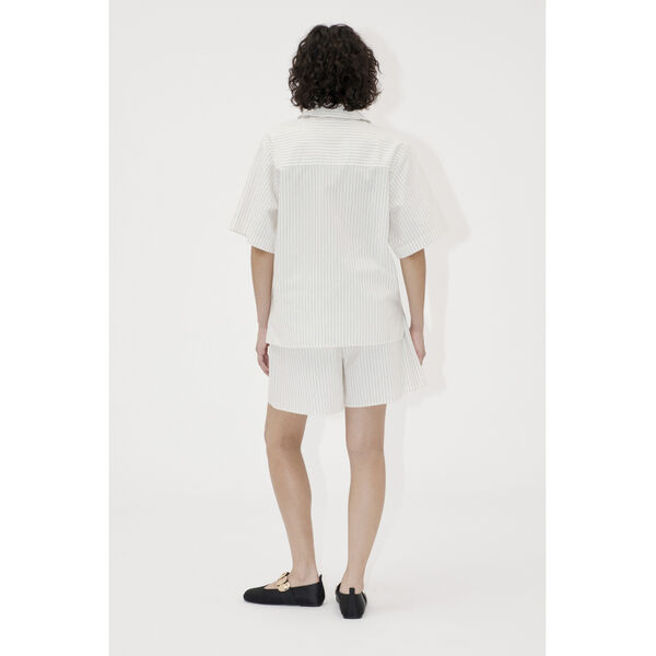 2339 Crisp Stripe Shirting, Elasticated Waistband Shorts