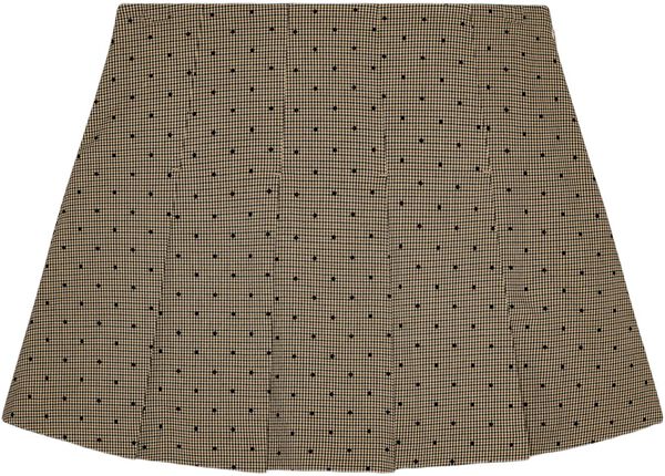 Flock Check Suiting Mini Skirt
