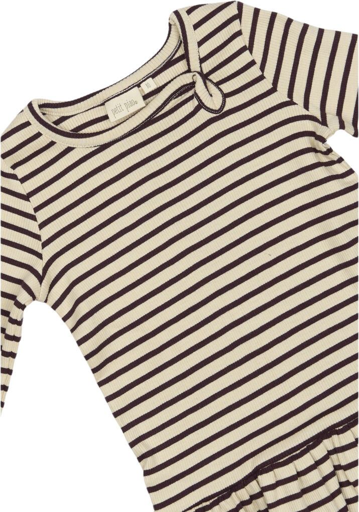 Dress L/S Modal Striped