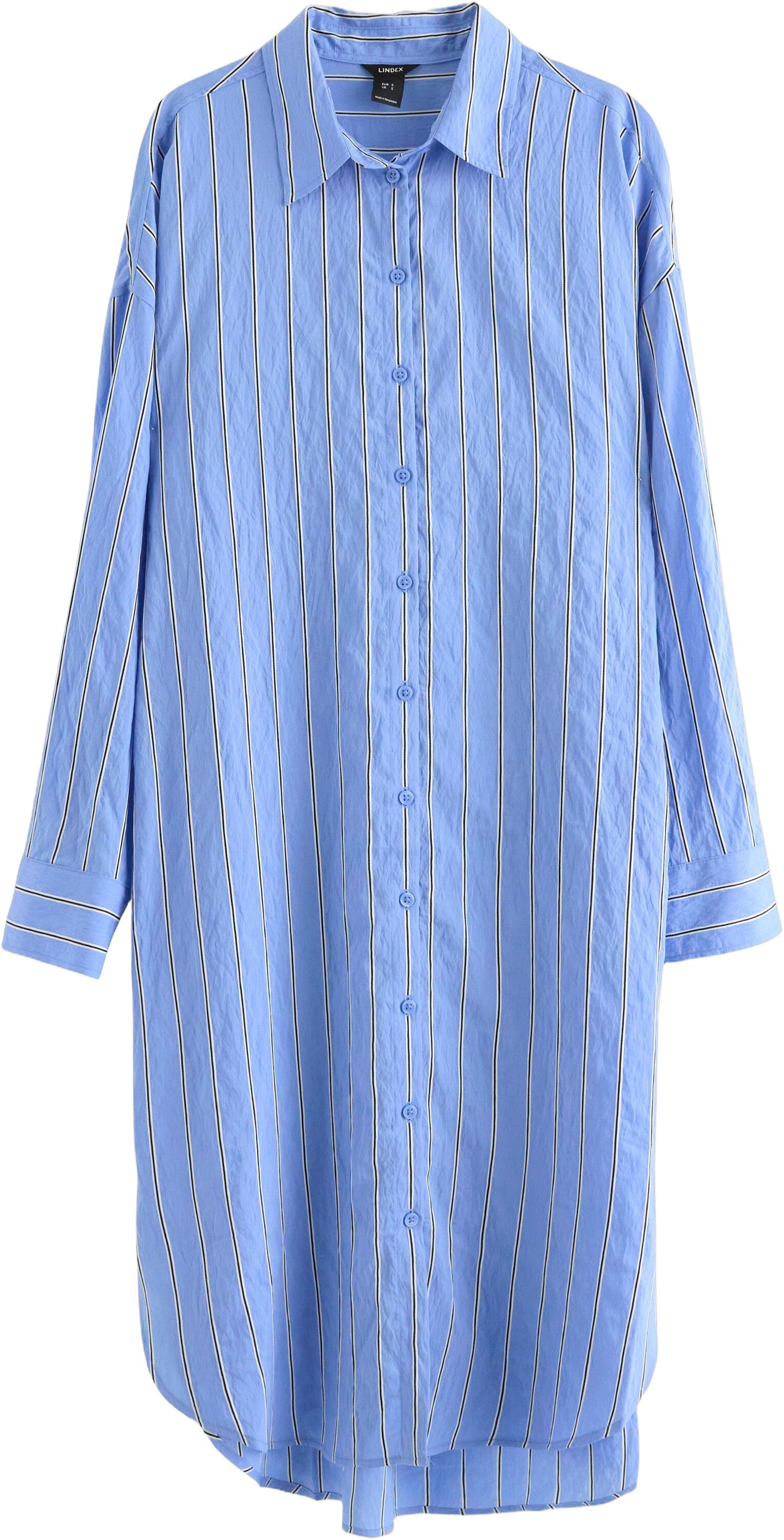 Woven shirt dress in soft viscose w
