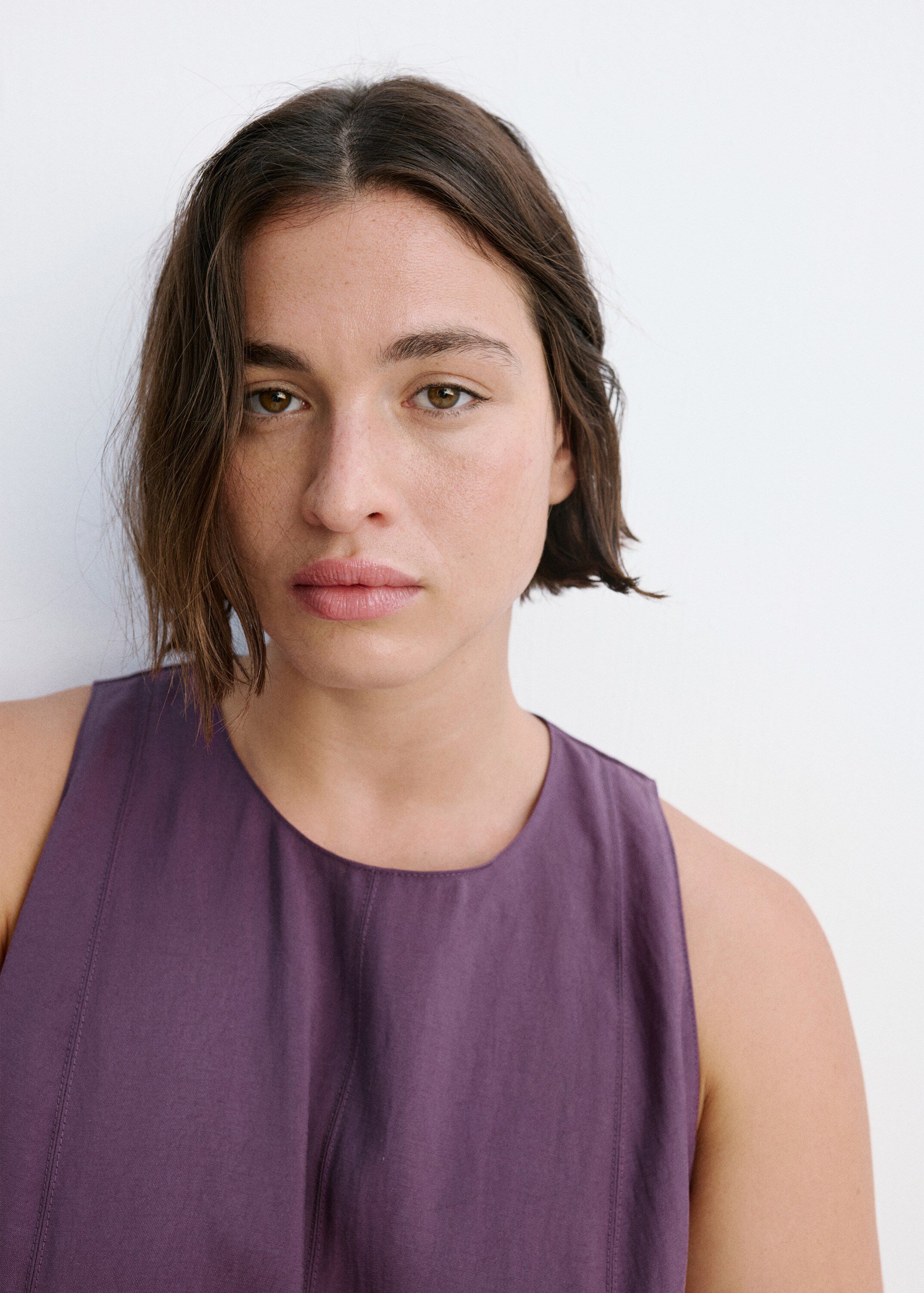 A-line dress with seam detail