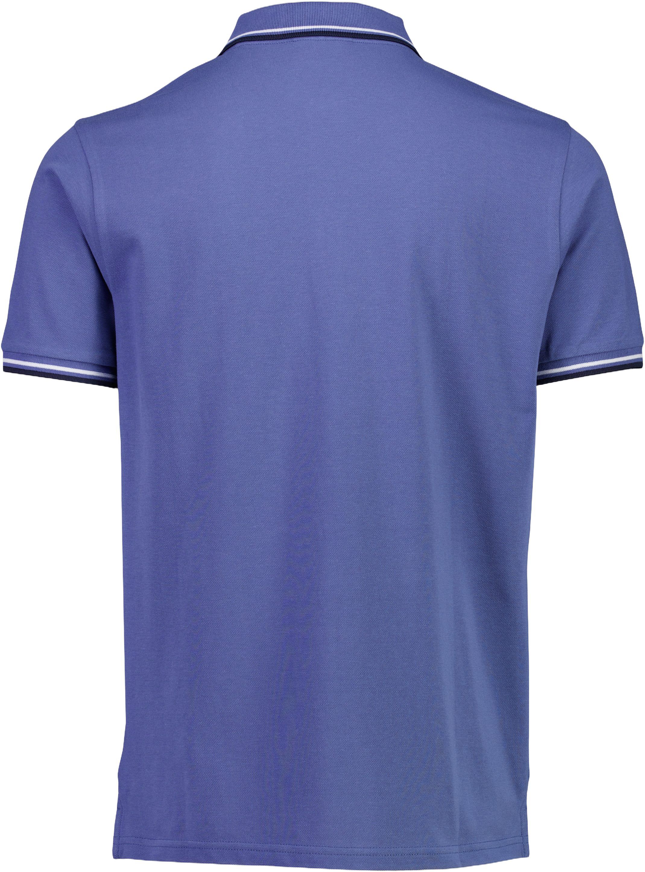 Polo shirt w. contrast piping