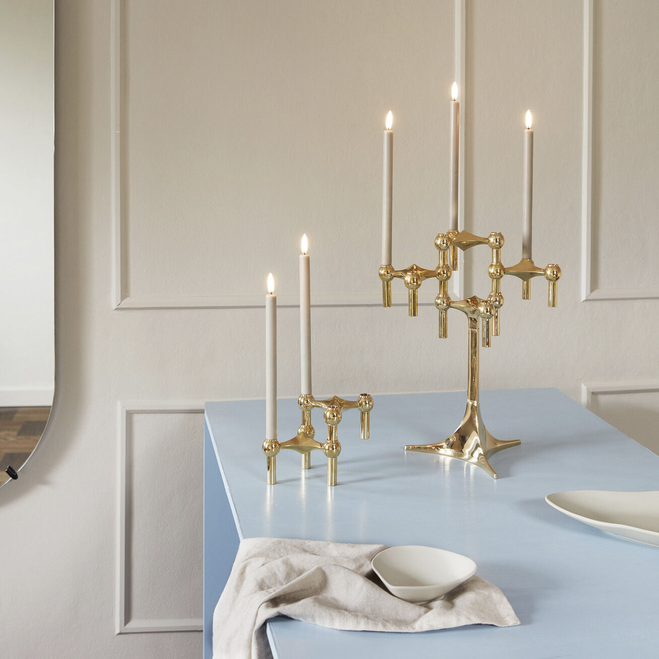 STOFF Nagel&reg; lysestage messing