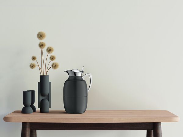 Termokande Juwel 1 liter Mat sort Rustfrit stål